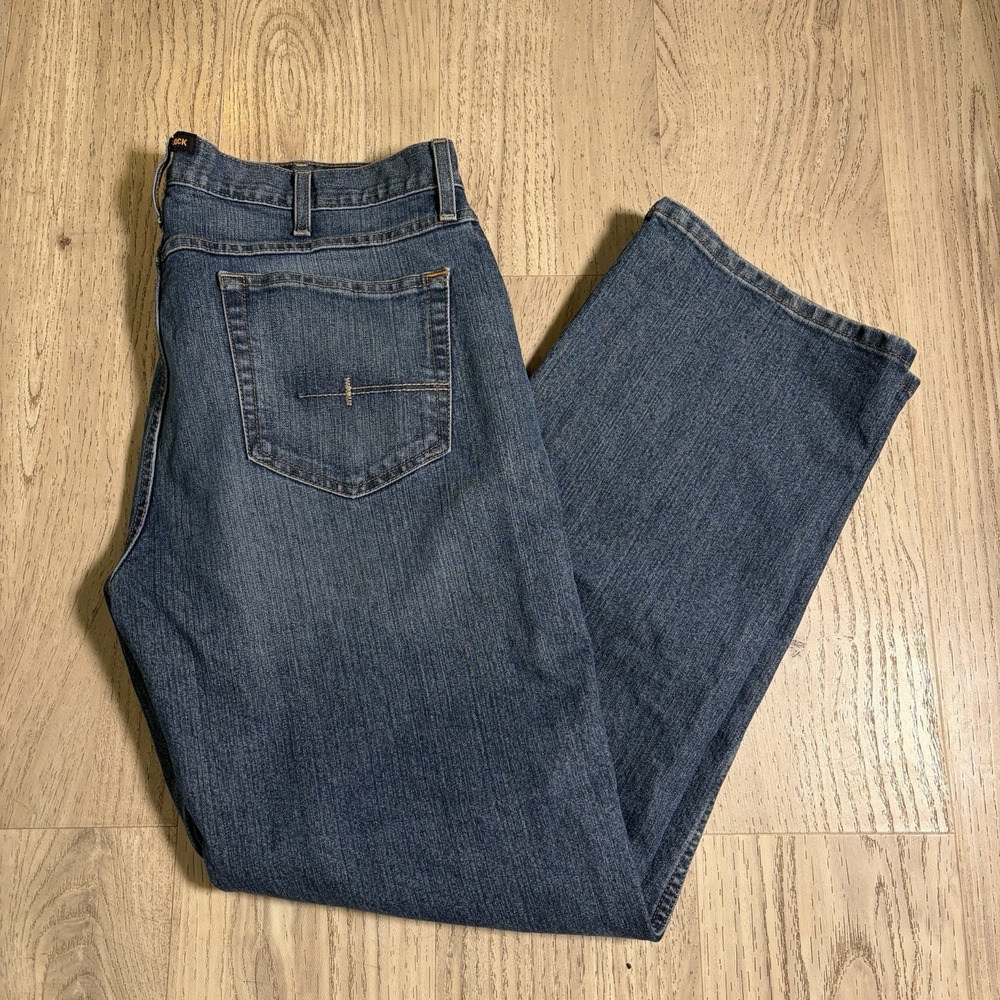 Ariat M4 Low Rise Boot Cut Jeans Mens 36x32 Medium Wash Western Denim